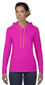 Anvil Women's Missy Fit Long Sleeve Hooded Tee Anvil Women's Missy Fit Long Sleeve Hooded Tee