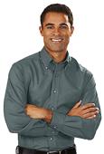 Van Heusen Men's LS Relaxed Fit Button Up Shirt