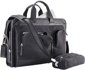 Burk's Bay Leather/Canvas Executive Briefcase