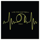Image Sport Softball Heartbeat T-Shirt