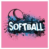 Image Sport Softball Safety Splatter T-Shirt