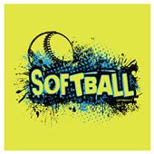 Image Sport Softball Splatter Hooded Sweatshirt
