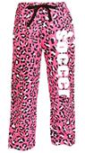 Image Sport Soccer Pink Cheetah Flannel Pants