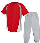 High 5 Ace Baseball Full Button Jersey Uniform Kit
