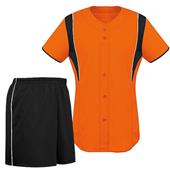 Womens Faux Front Softball Jersey Uniform Kits Womens Faux Front Softball Jersey Uniform Kits