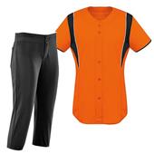 Womens Faux Front Softball Jersey Uniform Kits Womens Faux Front Softball Jersey Uniform Kits