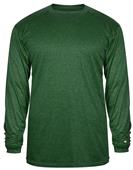 Badger Sport Pro Heather Long Sleeve Tee Shirt Badger Sport Pro Heather Long Sleeve Tee Shirt