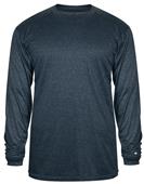 Badger Sport Pro Heather Long Sleeve Tee Shirt Badger Sport Pro Heather Long Sleeve Tee Shirt