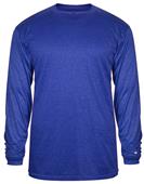 Badger Sport Pro Heather Long Sleeve Tee Shirt Badger Sport Pro Heather Long Sleeve Tee Shirt