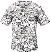 Badger B-Core Digital Camo Placket Baseball Shirt Badger B-Core Digital Camo Placket Baseball Shirt