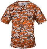 Badger B-Core Digital Camo Placket Baseball Shirt Badger B-Core Digital Camo Placket Baseball Shirt