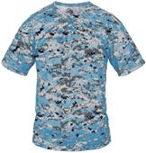 Badger B-Core Digital Camo Placket Baseball Shirt Badger B-Core Digital Camo Placket Baseball Shirt