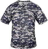 Badger B-Core Digital Camo Placket Baseball Shirt Badger B-Core Digital Camo Placket Baseball Shirt