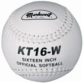 Markwort 16" KT16 Large Leather Cover Softballs Markwort 16" KT16 Large Leather Cover Softballs
