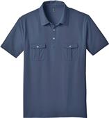 District Made Men's Jersey Double Pocket Polo