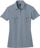 District Made Ladies' Jersey Double Pocket Polo