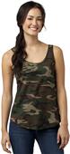 District Juniors Camo Cotton Swing Tank Top Shirts