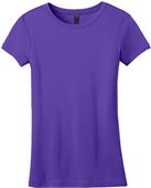 District Made Ladies' Mini Rib Crew Tee Shirt