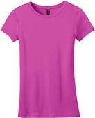 District Made Ladies' Mini Rib Crew Tee Shirt