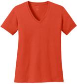Port & Company Ladies' 100% Cotton V-Neck T-Shirt
