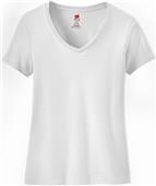 Hane Ladies' Nano-T Cotton V-Neck T-Shirt