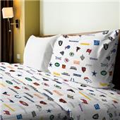 Northwest NFL Multi Team Logo Twin Sheet Set