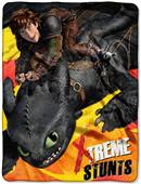 Northwest Dragon 2 Red Flames Micro Raschel Throw