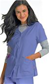 Urbane Women's Megan Snap-Front Jacket Scrub Top Urbane Women's Megan Snap-Front Jacket Scrub Top