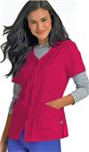 Urbane Women's Megan Snap-Front Jacket Scrub Top