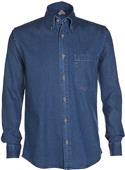 Big Bang Apparel Men Long Sleeve Denim Shirt Big Bang Apparel Men Long Sleeve Denim Shirt
