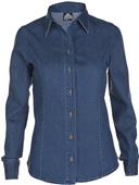 Big Bang Apparel Womens Long Sleeve Denim Shirt Big Bang Apparel Womens Long Sleeve Denim Shirt