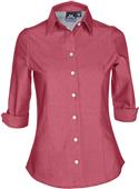 Big Bang Apparel Women 3/4 Sleeve Euro Twill Shirt Big Bang Apparel Women 3/4 Sleeve Euro Twill Shirt