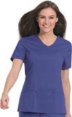 Work Flow Women's Stretch V-Neck Tunic Scrub Top Work Flow Women's Stretch V-Neck Tunic Scrub Top