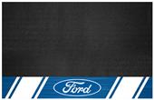 Fan Mats Ford Oval w/Stripes 26" x 42" Grill Mat Fan Mats Ford Oval w/Stripes 26" x 42" Grill Mat