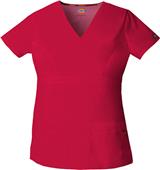 Dickies Women's Empire Waist Mock Wrap Scrub Top Dickies Women's Empire Waist Mock Wrap Scrub Top