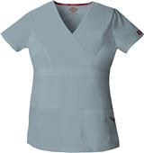 Dickies Women's Empire Waist Mock Wrap Scrub Top Dickies Women's Empire Waist Mock Wrap Scrub Top
