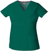 Dickies Women's Empire Waist Mock Wrap Scrub Top Dickies Women's Empire Waist Mock Wrap Scrub Top