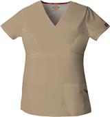 Dickies Women's Empire Waist Mock Wrap Scrub Top Dickies Women's Empire Waist Mock Wrap Scrub Top