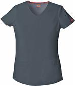 Dickies Women's Junior Fit V-Neck Scrub Top Dickies Women's Junior Fit V-Neck Scrub Top