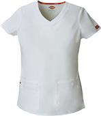 Dickies Women's Junior Fit V-Neck Scrub Top Dickies Women's Junior Fit V-Neck Scrub Top