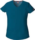 Dickies Women's Junior Fit V-Neck Scrub Top Dickies Women's Junior Fit V-Neck Scrub Top