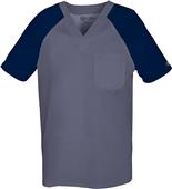 Dickies Men's V-Neck Knit Panel Scrub Top