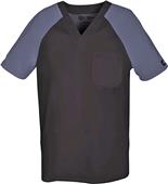 Dickies Men's V-Neck Knit Panel Scrub Top