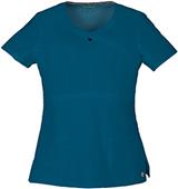 Heartsoul Womens Romance Mock Wrap Scrub Top