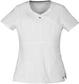 Heartsoul Womens Romance Mock Wrap Scrub Top