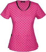Heartsoul Dot You Forget It V-Neck Scrub Top