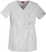 Dickies Junior Fit Maternity Mock Wrap Scrub Top