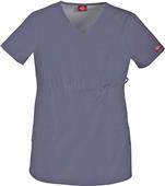 Dickies Junior Fit Maternity Mock Wrap Scrub Top