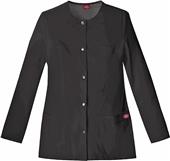 Dickies Women's Jr Fit Snap Front Warm-Up Jacket Dickies Women's Jr Fit Snap Front Warm-Up Jacket