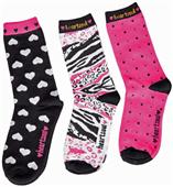 Heartsoul Heart 2 Forget U 3PK Crew Socks